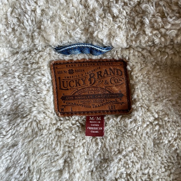 Lucky Brand Icon Sherpa Jean Jacket Size medium - Picture 2 of 2